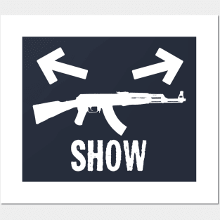 gun show shirt, fitness classes Posters and Art